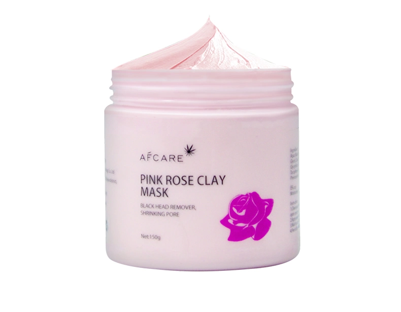 Private Label OEM Custom Deep Clean Rose Face Mud Mask Black Head Remover Collagen Mud Disposable Facial Clay Mask