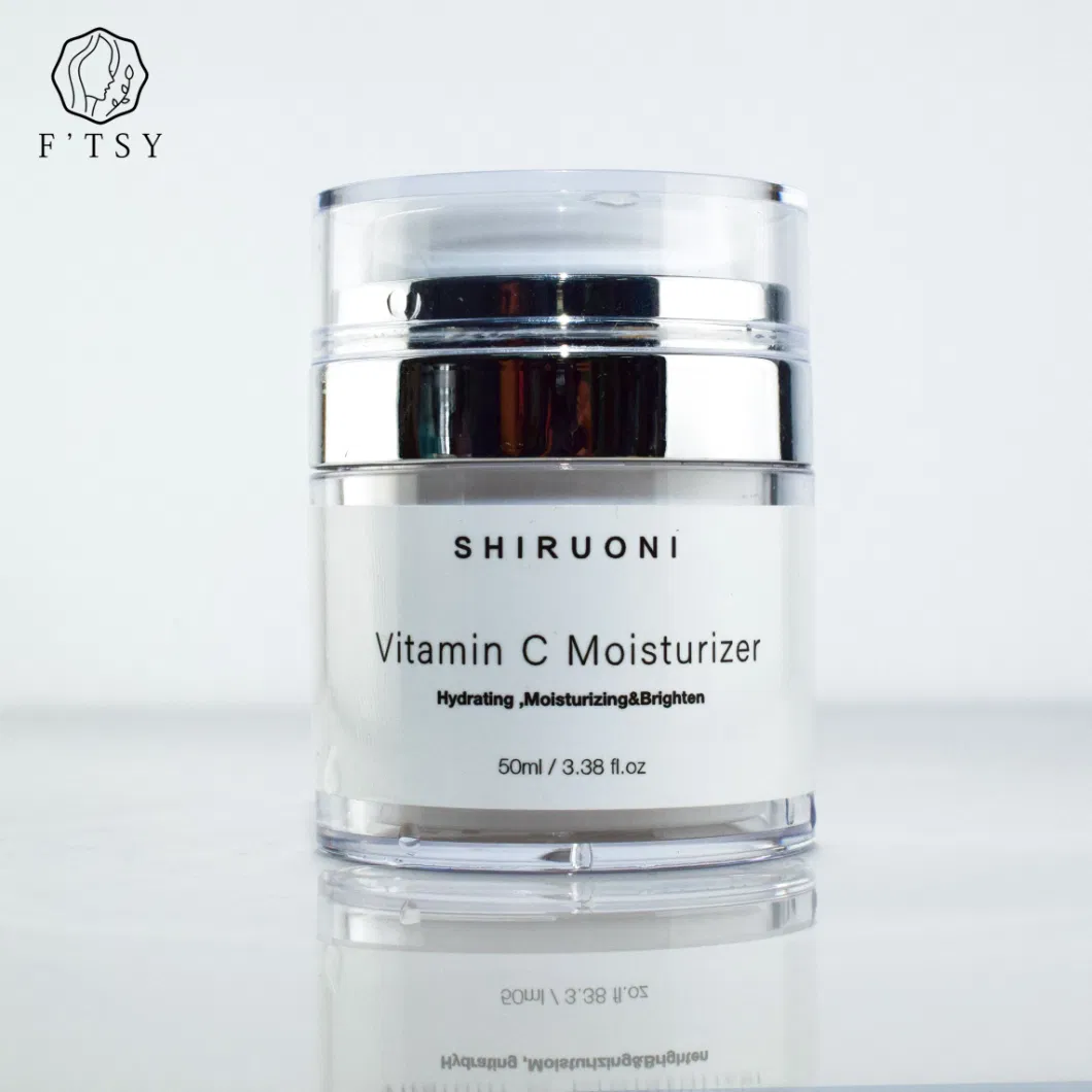 OEM/ODM Korea Vitamin C Brightening Cream Hyaluronic Acid Dryness Glowing Face Care Moisturizer