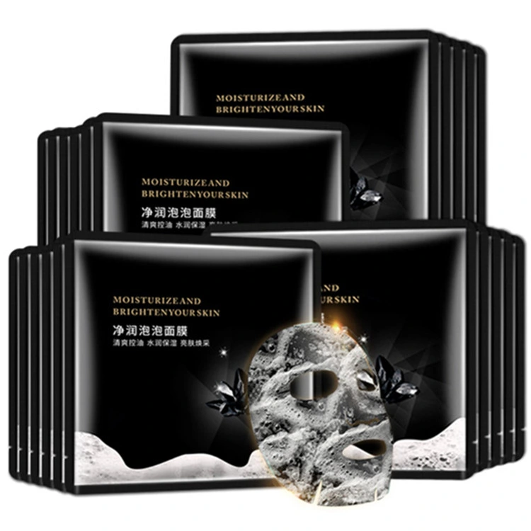 Korean Beauty Carbonated Bamboo Charcoal Film Purify Pores Bubble Mask