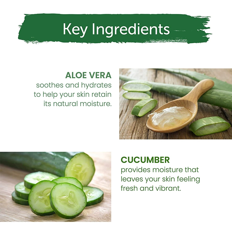 Pore Soothes Irritation Skin Care Aloe Vera Moisturizing Oil-Removing Facial Cleanser