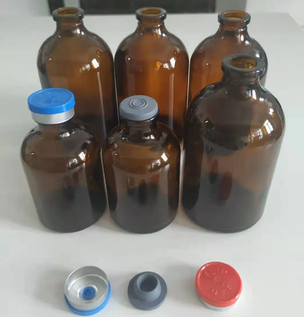 250ml 500ml Glass Bottle Factory Amber and Clear Moulded Serum Glass Vial