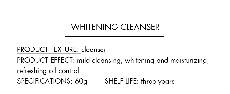 Amino Acid Mild Private Label Cleansing Foam Vc Whitening Cleansing Cleanser