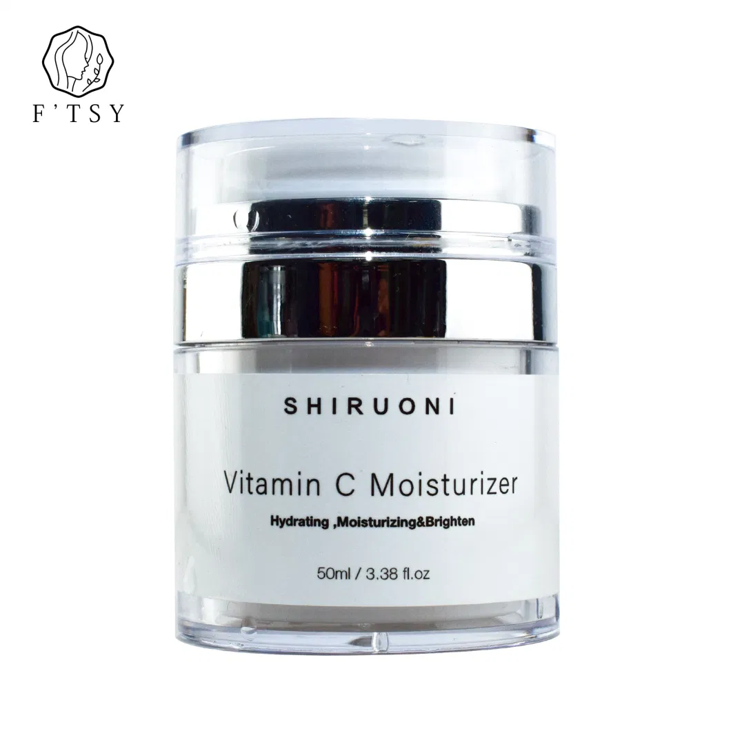 Custom Logo Whitening Vitamin C Moisturizer for Sensitive Skin Nourishing Anti Aging Calming for Face