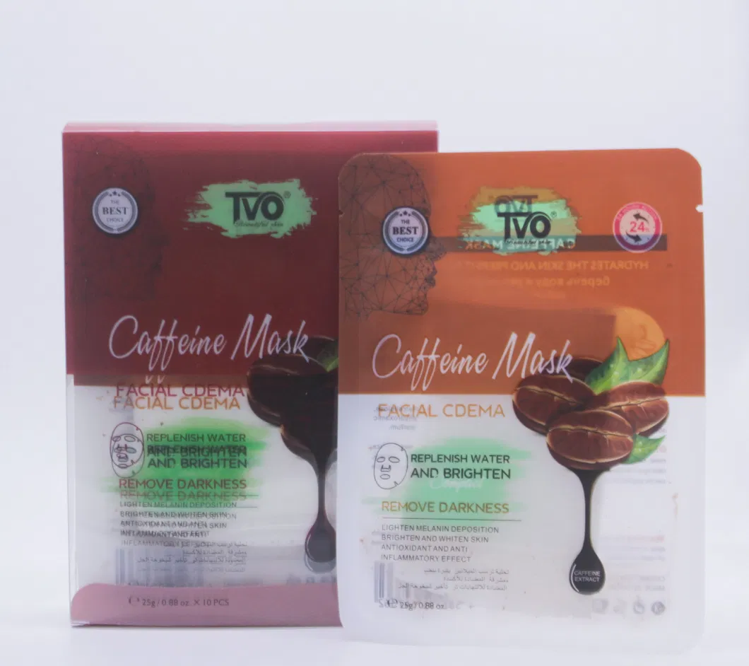 Tvo Wholesale OEM ODM Zozu Anti Aging Face Sheet 24K Gold Collagen Organic Sheet Mask