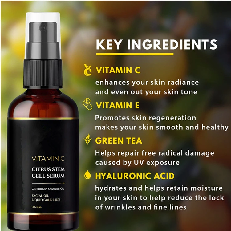 Custom Stem Cells Vitamin C Serum Skin Brightening Facial Serum