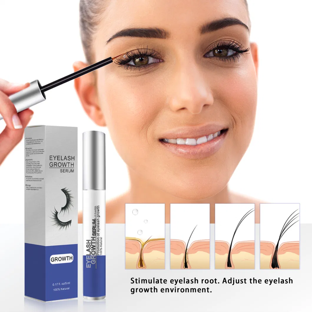 Factory Price OEM Natural Enhancer Boost Eyelash &amp; Brow Growth Serum for Longer