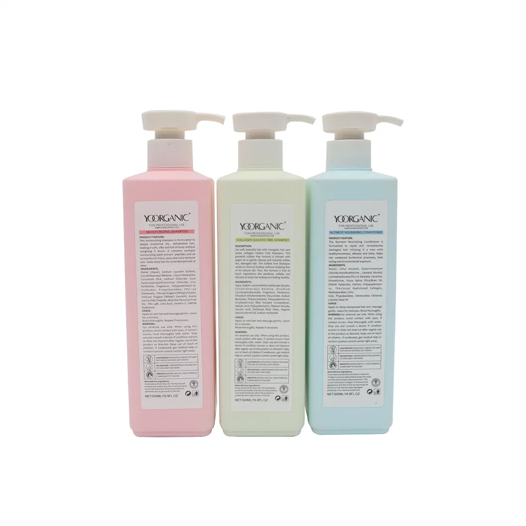 Private Label Sulfate Free Curly Hair Care Products Hair Shampoo and Conditioner