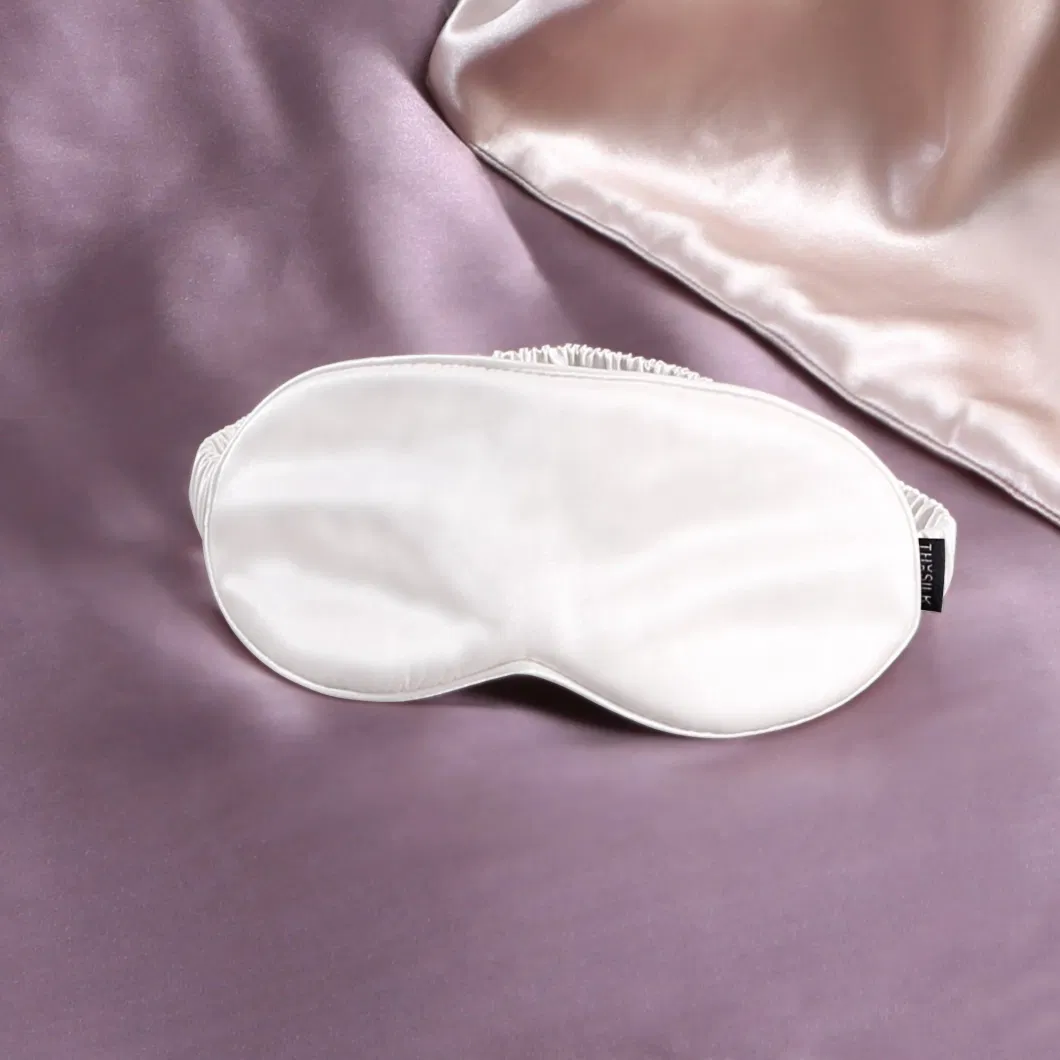 Custom Ice Feeling 16 19 22mm 100% Real Natural Mulberry Silk Sleeping Present Gift Eye Mask