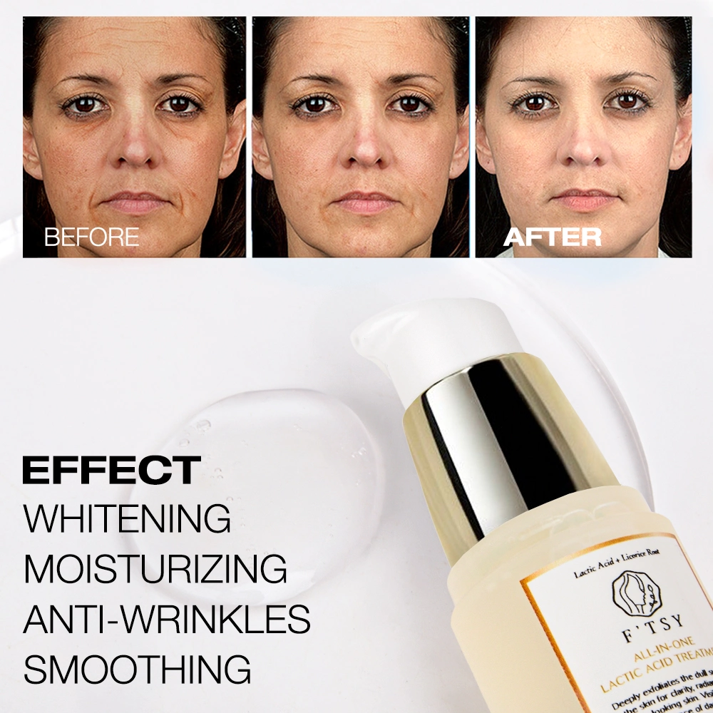 OEM Facial Rejuvenating Radiant Solution 30ml 50ml Instant Brightening Hydrating Lightening Peptide Serum