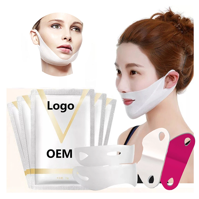 V Line Face Mask Double Chin Reducer Patch Miracle V Shape Firming Slimming Lifting Hydrogel Facial Mask