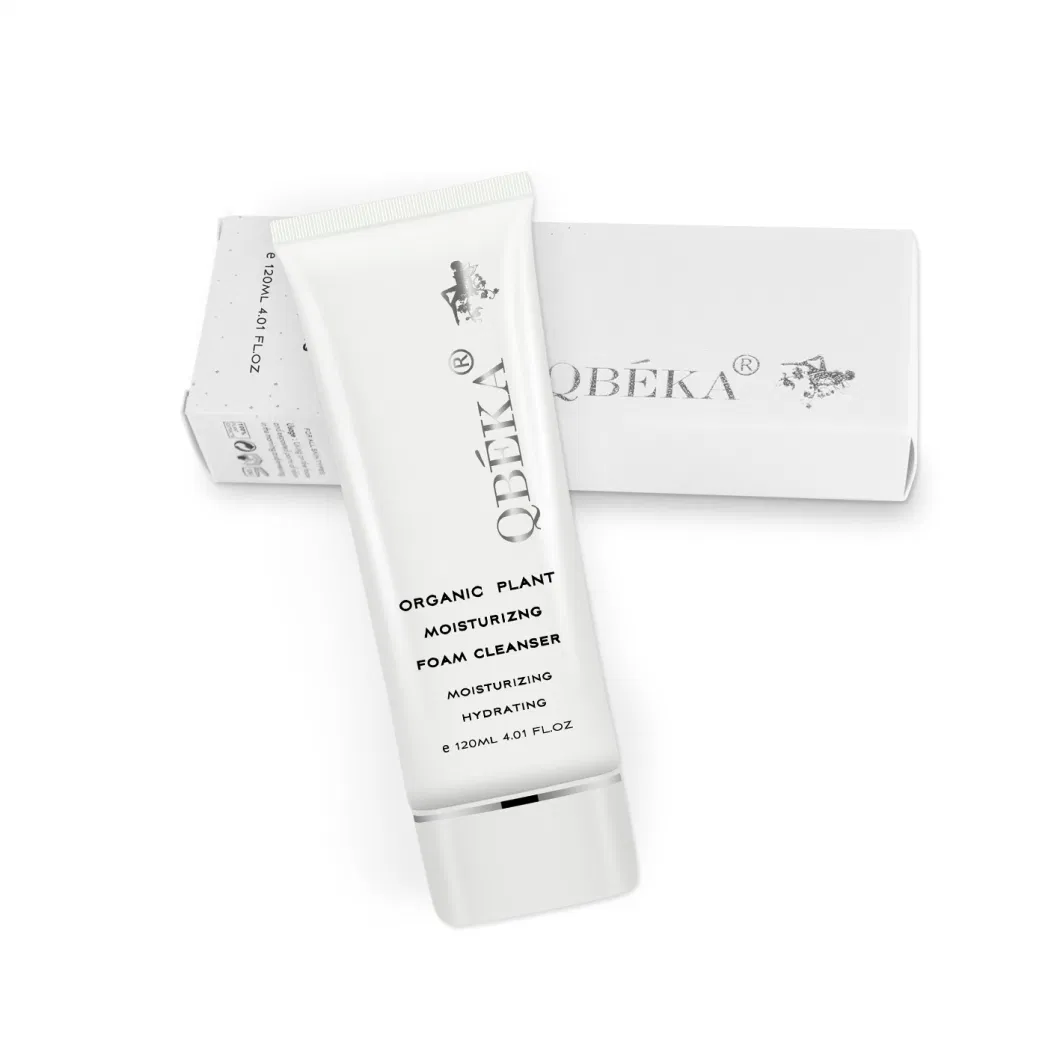 OEM Available Qbeka Hyaluronic Acid Moisturizing Facial Foam Cleanser Organic Plant Face Cleanser