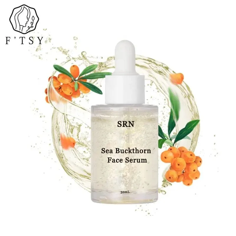 Natural Vegan Brightening Rejuvenating Vitamin C Sea Buckthorn Extract Face Serum