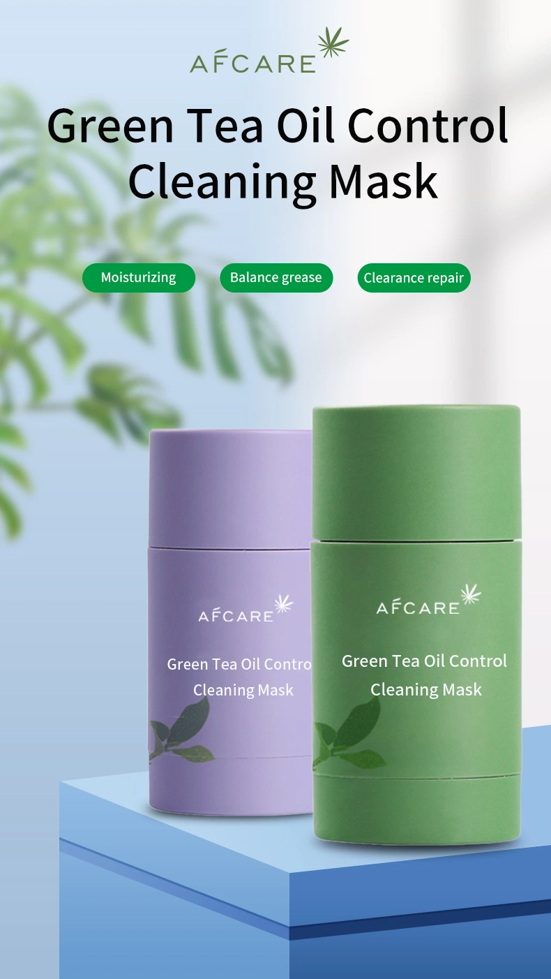 Oil Control Greentea Clay Face Pore Cleansing Acne Treatment Stick Facial Mask