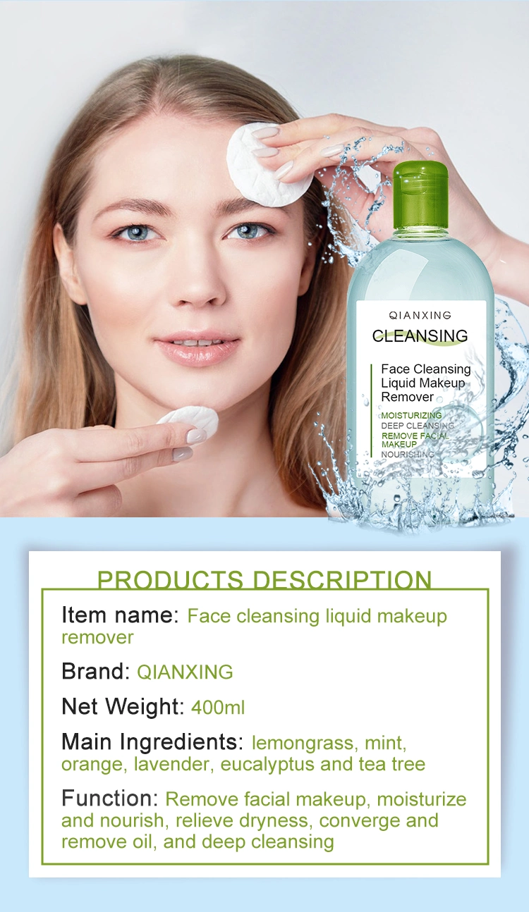 Private Label Oil Free Makeup Remover Cleansing Water