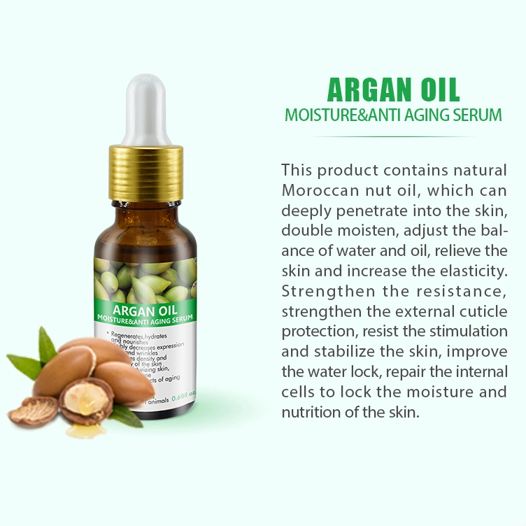 Argan Oil Serum Organic Solution Skin Care Whitening Moisturizing Facial Serum