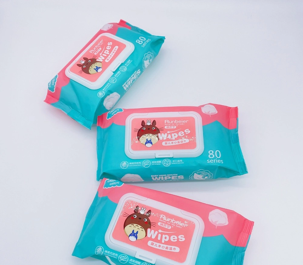 Infant Facial Wipes Hand Products 80 Serise Pack Baby Wipes