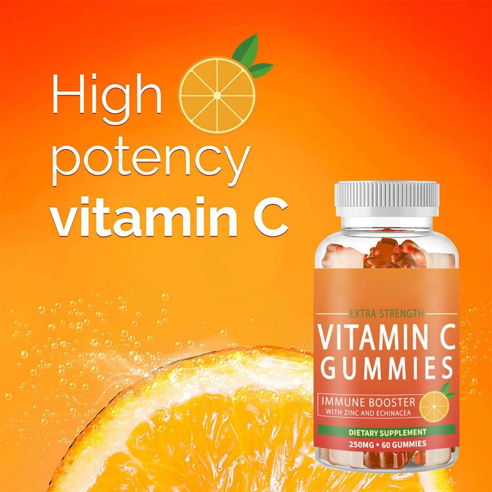 Skin Whitening Vitamin C Gummies with Collagen Hyaluronic Acid Gummies