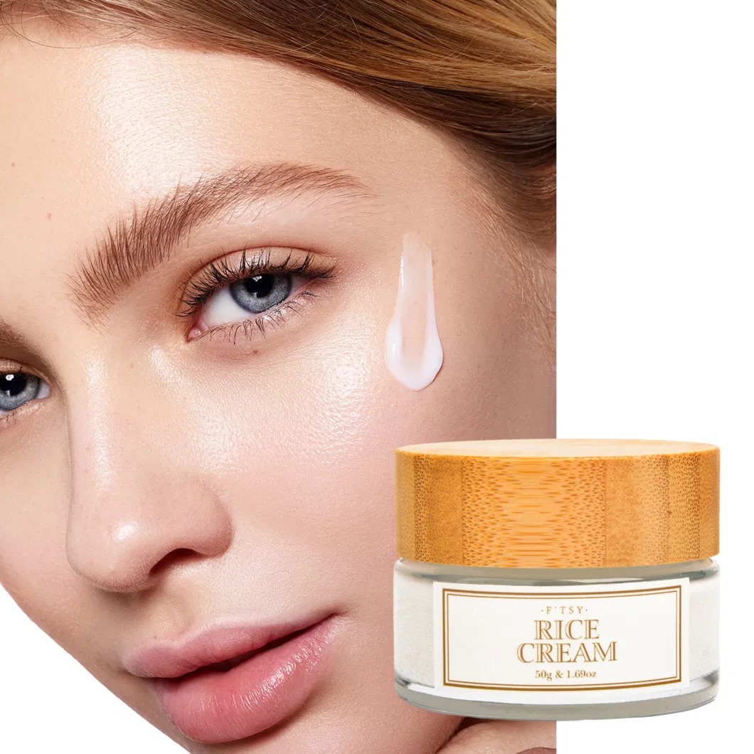 Pure Natural Anti Wrinkles Anti Aging Rice Extract Face Cream Hydrating Moisturizer OEM