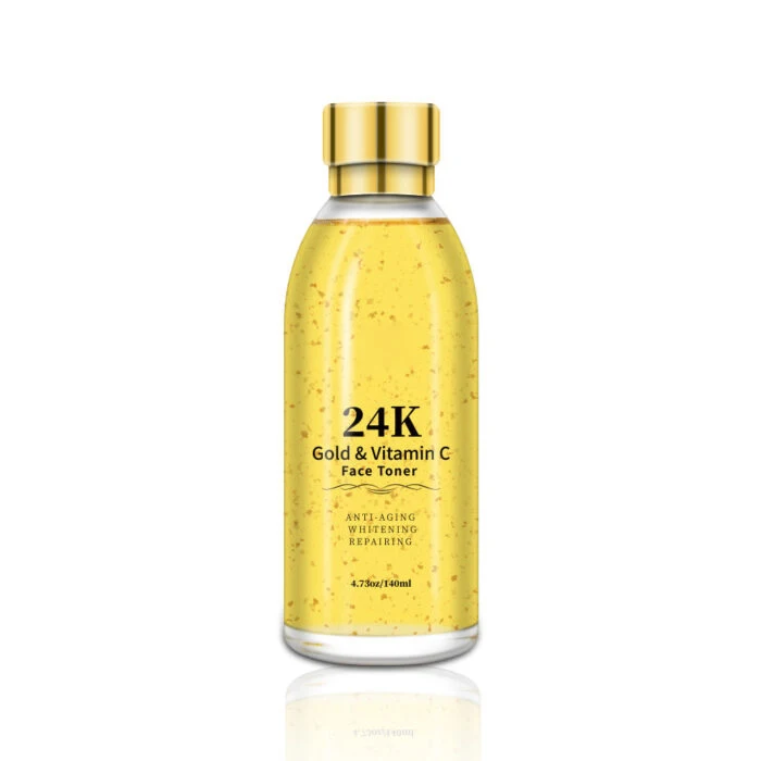 Wholesale Price Custom Logo 24K Gold Facial Collagen Anti-Aging Whitening Repairing Face Toner for All Skin Types