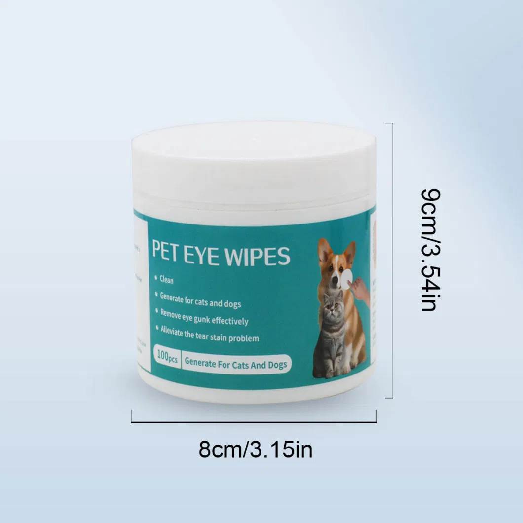 Pet Eye Wipes for Removing Tear Stains, Cleaning Facial Tissues for Cats, Special Tool to Eliminate Tear Marks