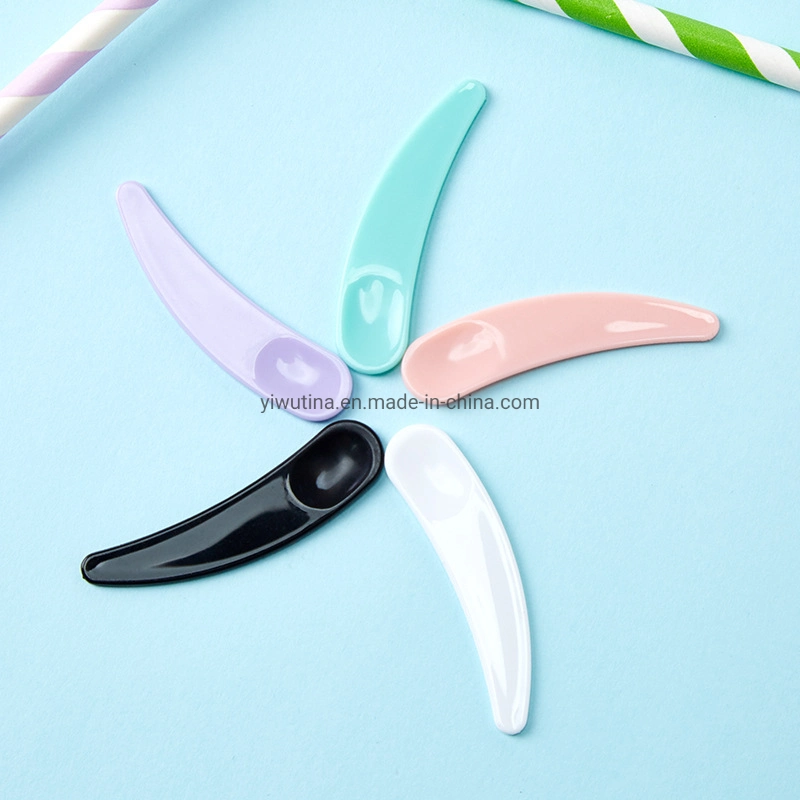 Cosmetic Packaging Crescent Spoon Cream Spatula Small Makeup Scoop Facial Cream Mask Spoon