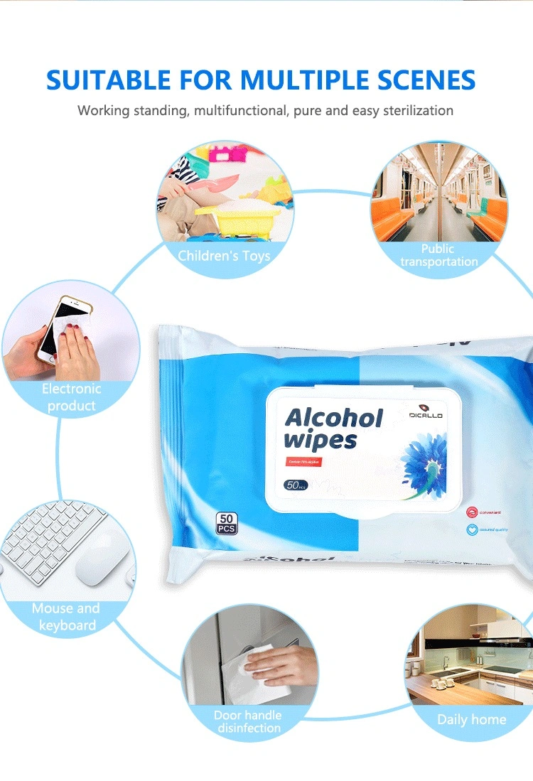 Fengle Sanitizing Wet Wipes - 60/80/100 Sheets with 75% Alcohol Wipes for Daily Use - Personal Fresh Wipes for Hand and Facial Wipes