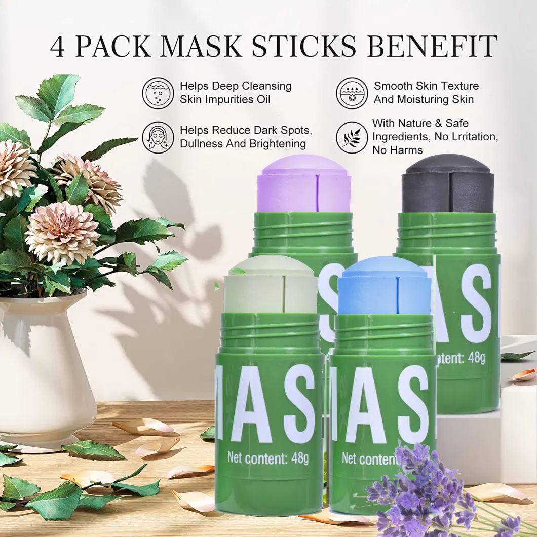 OEM ODM Original Aloe Poreless Magical Deep Cleanser Cleaning Facial Green Tea Clay Mask Stick