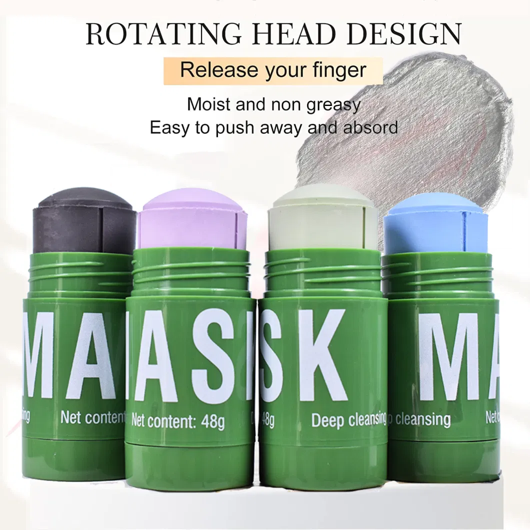 OEM ODM Original Aloe Poreless Magical Deep Cleanser Cleaning Facial Green Tea Clay Mask Stick