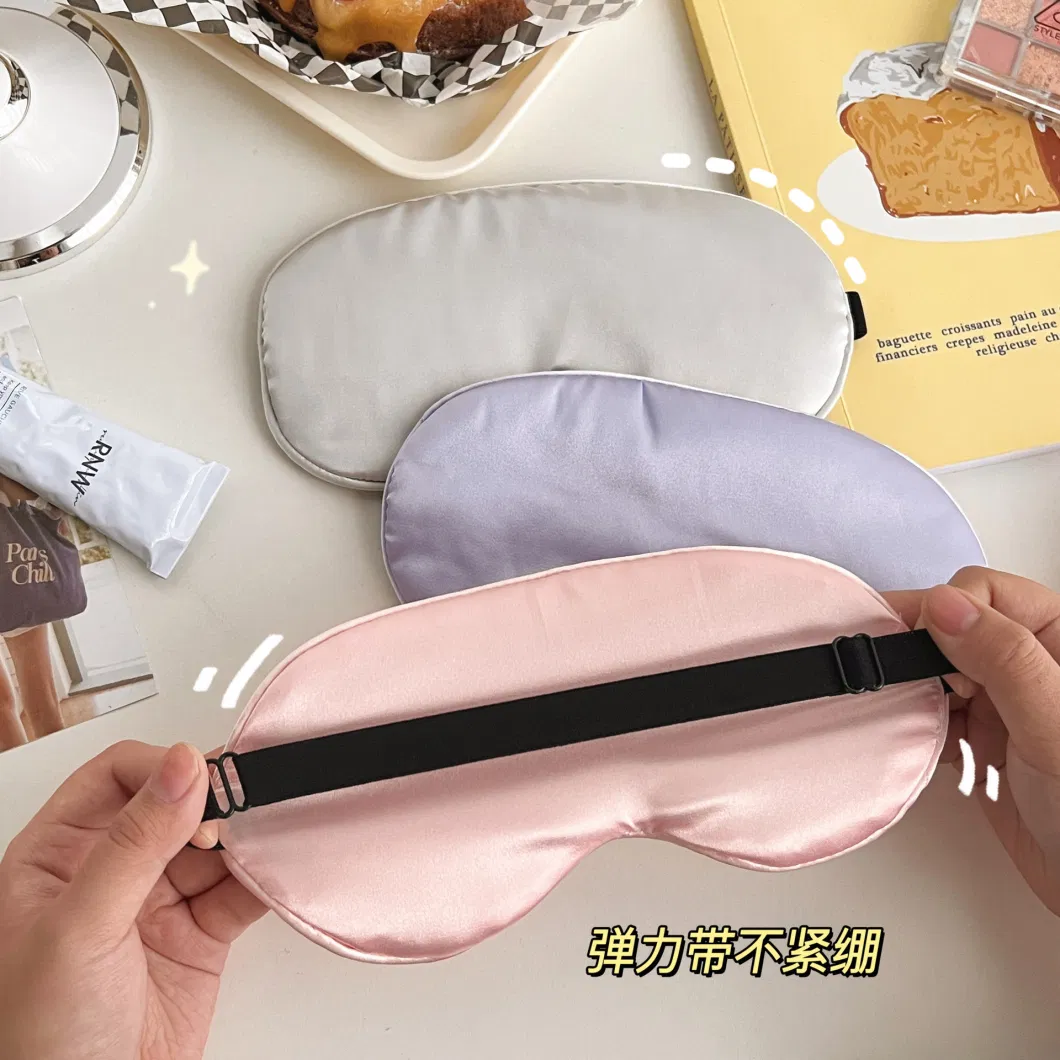 Custom Ice Feeling 16 19 22mm 100% Real Natural Mulberry Silk Sleeping Present Gift Eye Mask