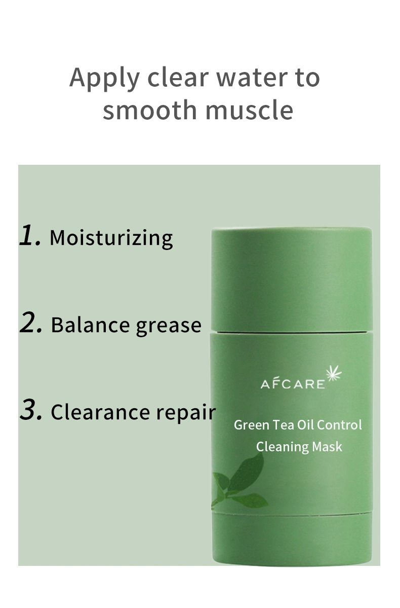 Oil Control Greentea Clay Face Pore Cleansing Acne Treatment Stick Facial Mask