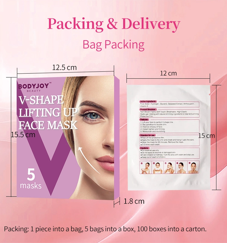 Anti Wrinkle V Line Lifting Hydrogel Collagen Lifting up Mask for Slim Lift up Anti Wrinkle Strap