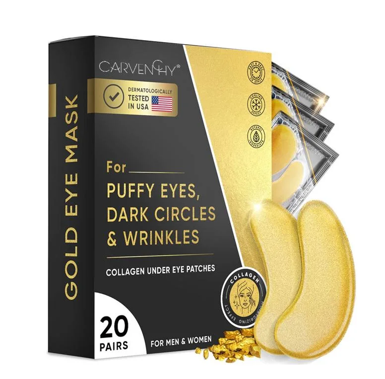 Online Wholesale in Stock Anti Aging Eye Gel Pads Hydrogel Crystal 24K Gold Collagen Korean Organic Eye Mask