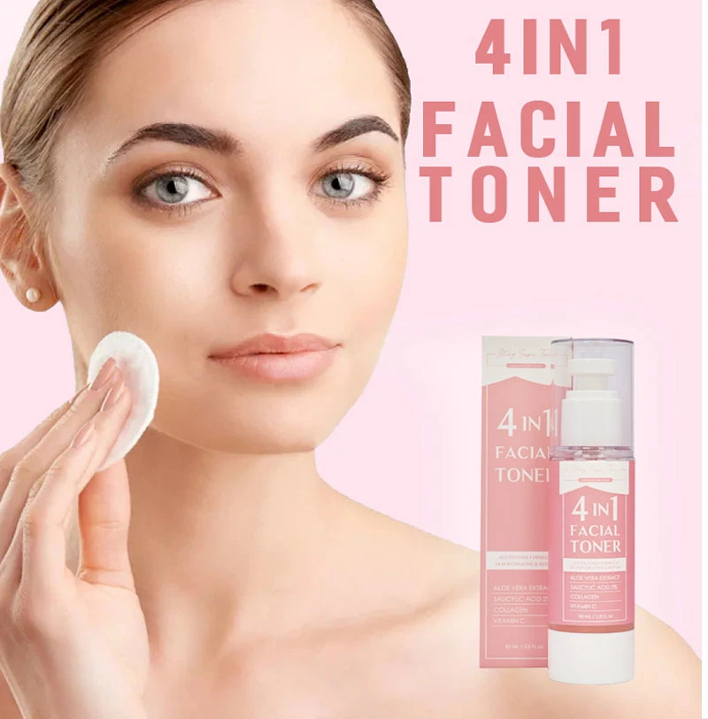 Beauty Cosmetics Skin Care Moisturizing Clear Pores Brightening Skin Vitamin C Collagen 4 in 1 Face Toner