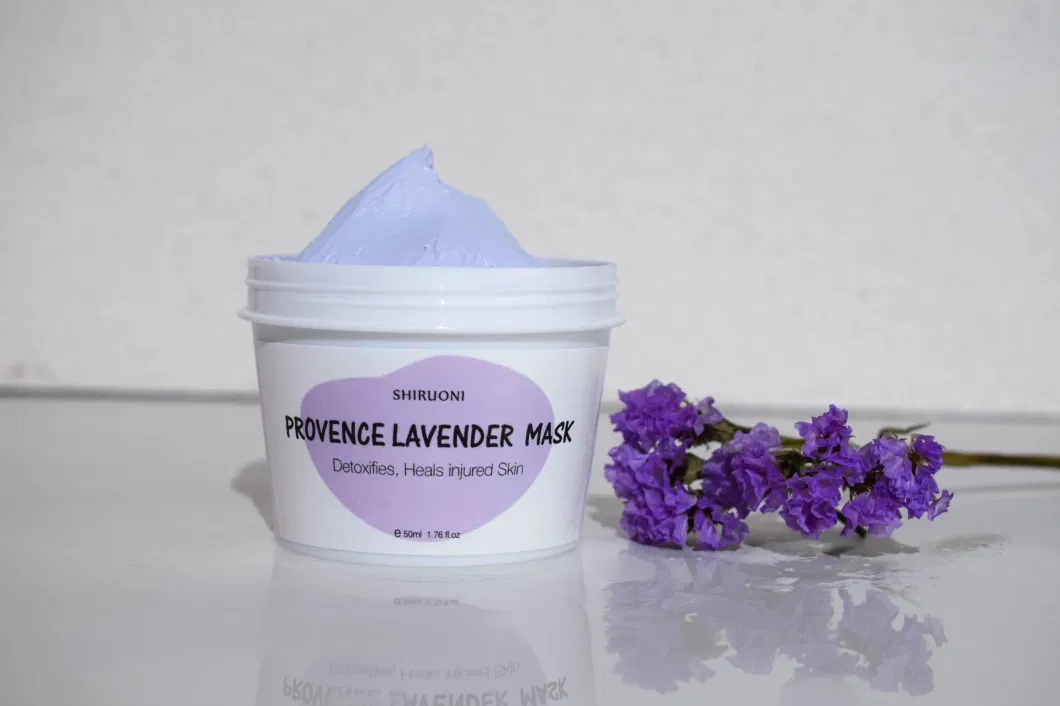 Organic Clay Mud Mask Pore Minimizer Detoxifying Brightening Tightening Lavender Clay Mask