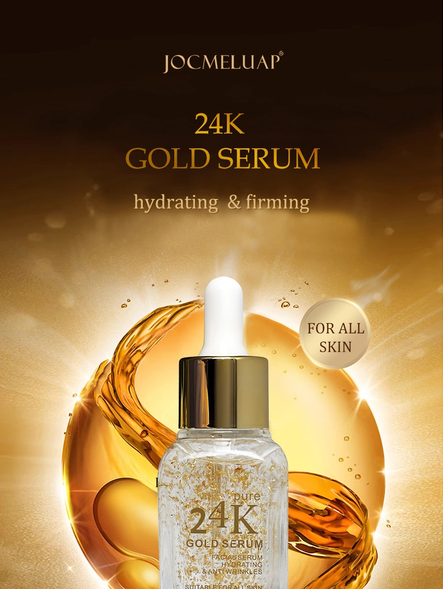 Whitening Anti-Aging Wrinkle Firming Repairing Collagen 24K Gold Facial Peptide Face Serum