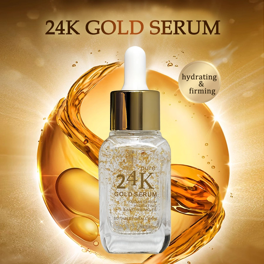 Whitening Anti-Aging Wrinkle Firming Repairing Collagen 24K Gold Facial Peptide Face Serum