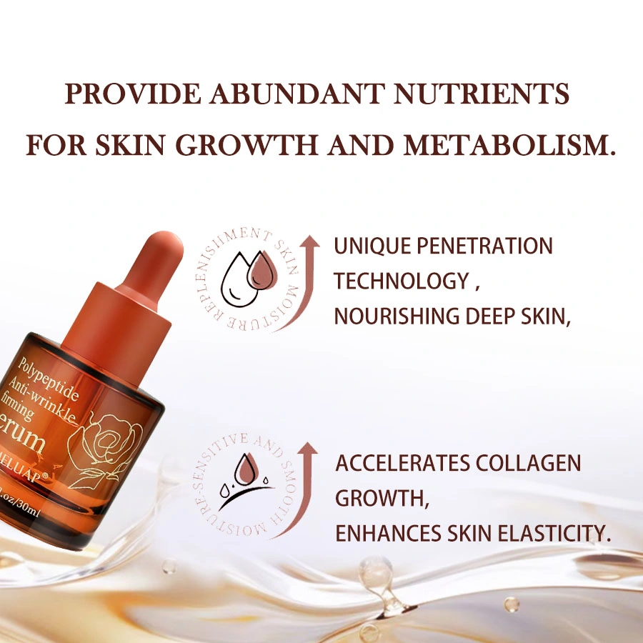 Factory Price OEM ODM High Quality Custom Logo Anti Aging Skin Moisturizing Polypeptide Face Anti-Wrinkle Facial Serum