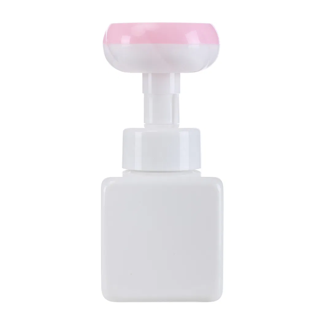 Foaming Soap Pump Hand Sanitizer Bottle Facial Cleansing Bubble Foam Containers with Flower Shape Foam Pump