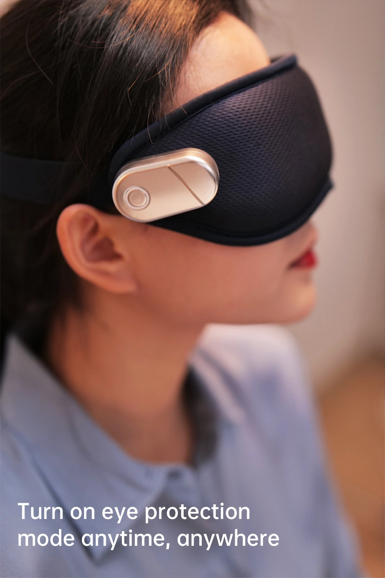 Electric Heating Eye Mask Vibration Eye Massager Cool Warm Compress Sleeping Mask Relieve Fatigue