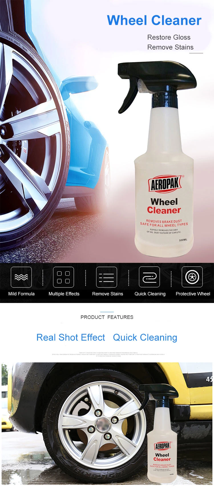 Car Accessories GBL Cleaning Products Liquid Wheel Hub Cleaner