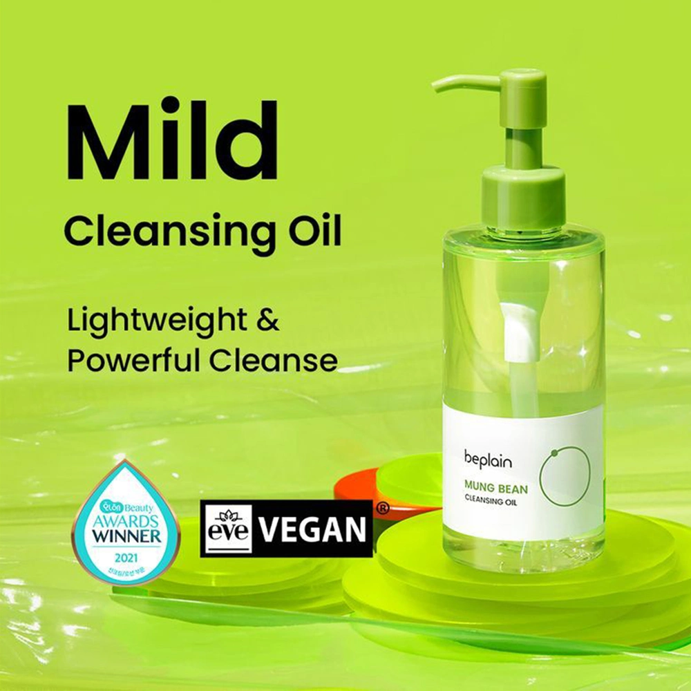 Private Label Mung Bean Facial Cleanser Refreshing Sunscreen Lipstick Eyeliner Makeup Remover Vegan Cleansing Oil