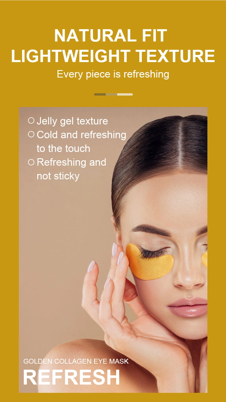 Remove Dark Circle Anti-Wrinkle Organic Moisturizing Collagen Golden Hydrogel Eye Mask