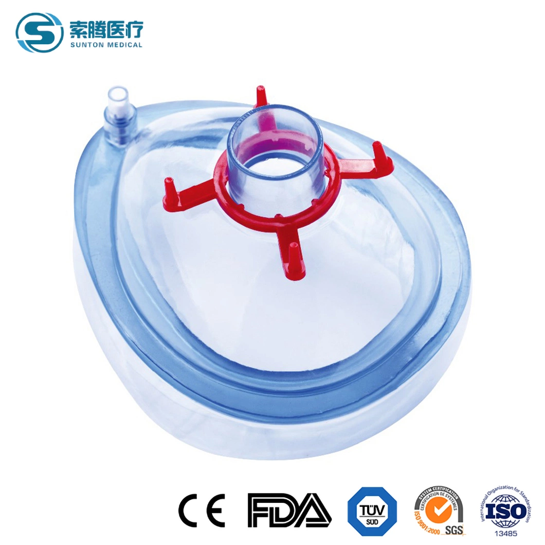 Sunton China OEM Customized Colored Removable Hook Rings Pet Dogs Cats Odorless Transparency PVC Anesthesia Mask Suppliers