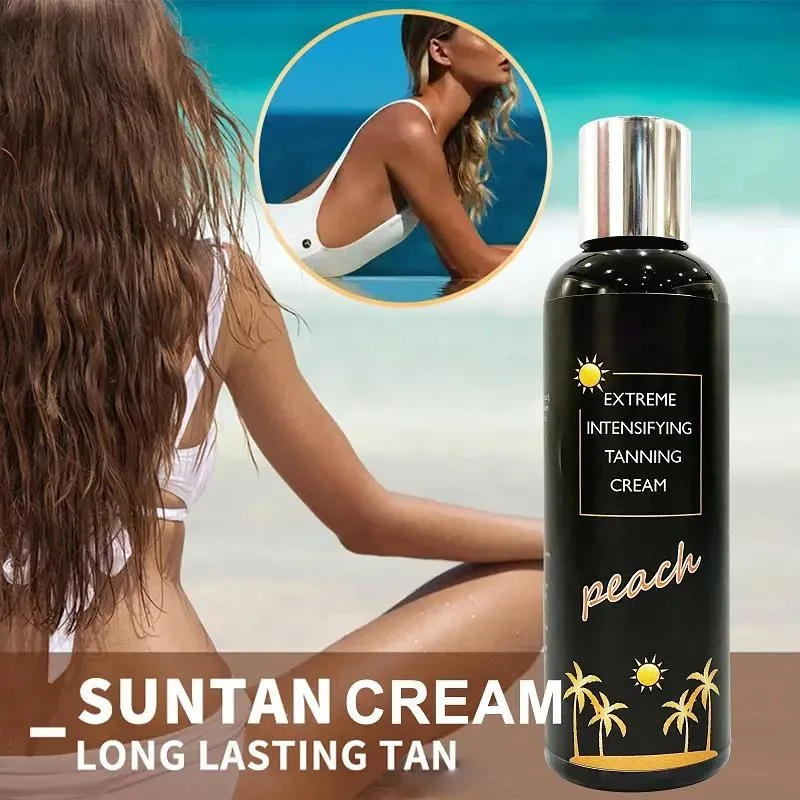 Deep Dark Skin Tone Accelerator Cream Sunless Self Tanner Cream Tanning Lotion