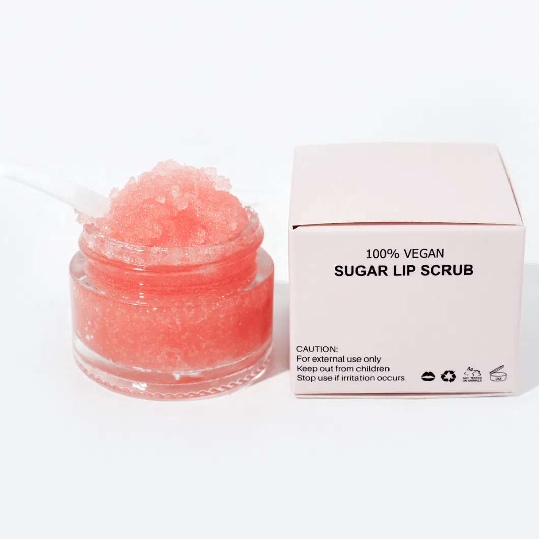 Intensive Peach Strawberry Flavor Lip Scrub Mask Cream and Hydrating Pink Lip Mask