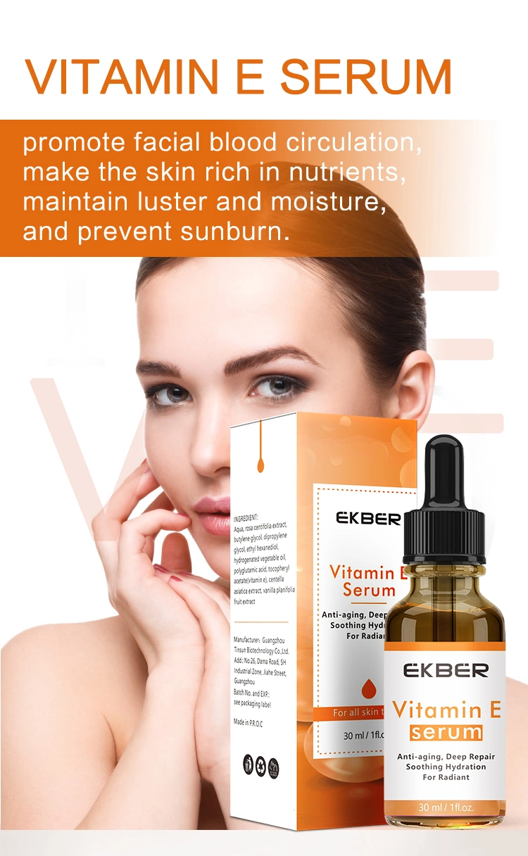 Skin Care Lightening Facial Serum Anti Aging Anti Wrinkle Firming Hyaluronic Acid Vitamin E Face Serum