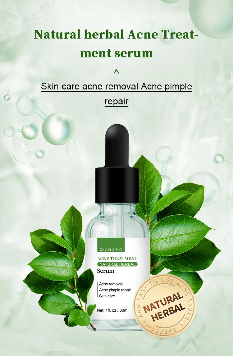 Wholesale Skin Care Natural Green Tea Herbal Acne Treatment Repairing Serum