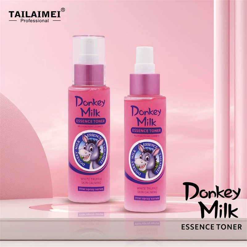 Tailaimei Manufacturer Donkey Milk Vitamin E Collagen Facial Toner Face Spray Anti-Aging Skin Care Essence Skin Toner