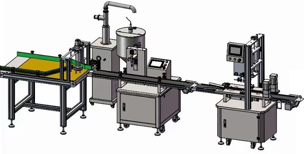 Yodee Machinery 4 Head Automatic Liquid Filling Machine for Olive Oil / Syrup / Pharmacy