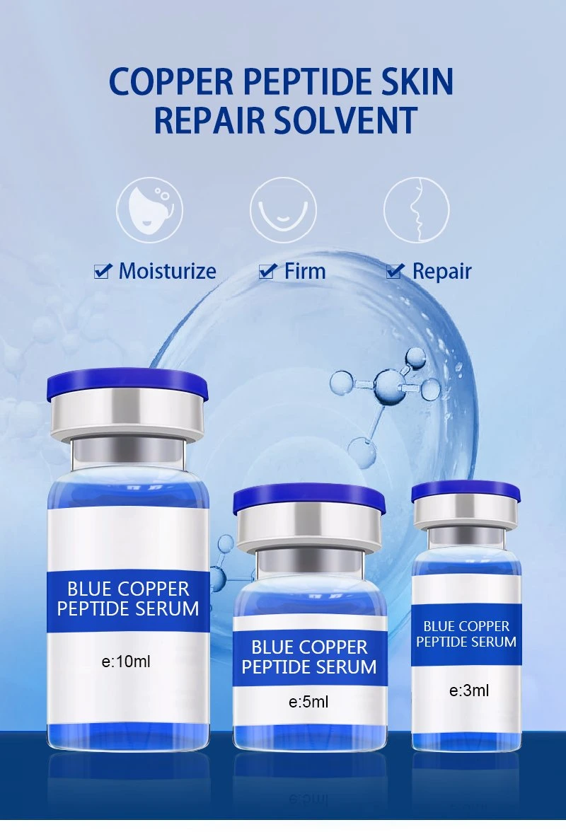 Beauty Salon Wholesale Blue Copper Peptide Stock Solution Repair Firming Tender Whitening Anti Aging Hydrating Serum